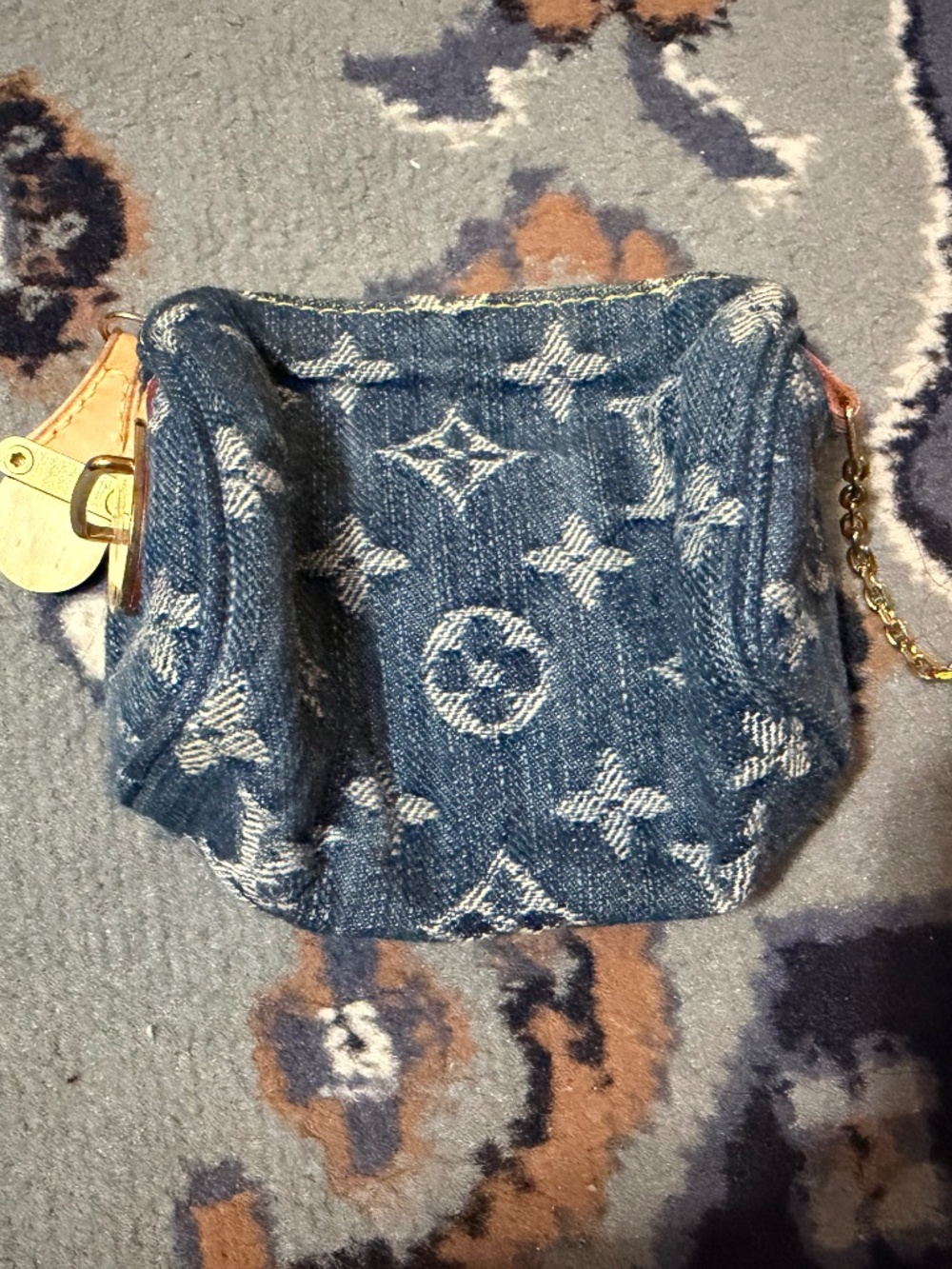 Louis Vuitton Truce Speedy PM M95082 Monogram Denim Small Item Holder Key Case